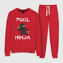 Костюм хлопковый женский POOL NINJA, цвет: красный