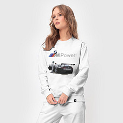 Костюм хлопковый женский BMW Motorsport M Power Racing Team, цвет: белый — фото 2