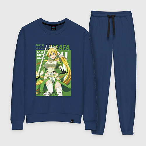 Женский костюм Leafa art Мастера меча онлайн / Тёмно-синий – фото 1