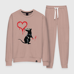 Женский костюм BANKSY БЭНКСИ крыса и сердце