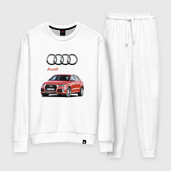 Костюм хлопковый женский Audi Germany Prestige, цвет: белый