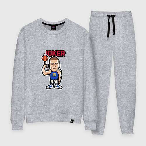 Женский костюм Nikola Jokic / Меланж – фото 1