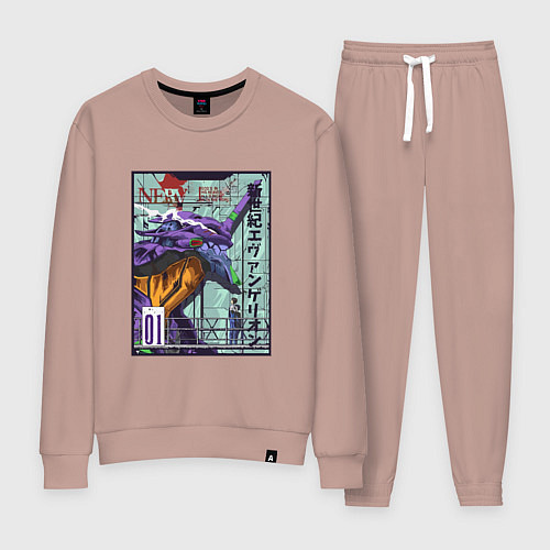 Женский костюм Евангелион eva 01 робот / Пыльно-розовый – фото 1