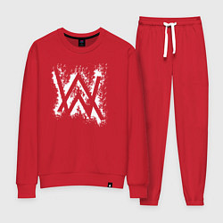 Костюм хлопковый женский Alan Walker АЛАН УОКЕР, цвет: красный