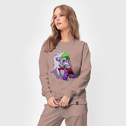 Костюм хлопковый женский Five Nights at Freddys Security Breach - Волчица Р, цвет: пыльно-розовый — фото 2