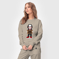 Костюм хлопковый женский Free Billy Hugs, цвет: миндальный — фото 2