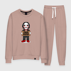 Костюм хлопковый женский Free Billy Hugs, цвет: пыльно-розовый