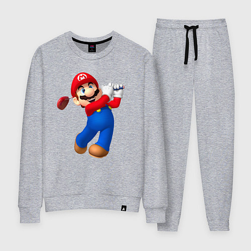 Женский костюм Марио - крутейший гольфист Super Mario / Меланж – фото 1