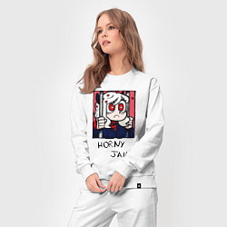 Костюм хлопковый женский HELLTAKER HORNY JAIL, цвет: белый — фото 2