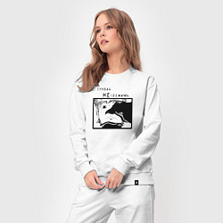 Костюм хлопковый женский От правды не сбежишь, цвет: белый — фото 2