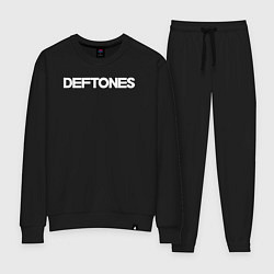 Костюм хлопковый женский Deftones hard rock, цвет: черный