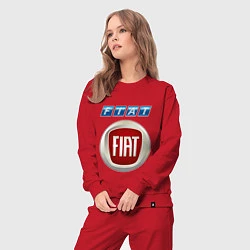 Костюм хлопковый женский FIAT 8, цвет: красный — фото 2