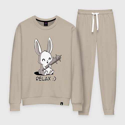 Женский костюм Милый зайчик с дубинкой / Миндальный – фото 1