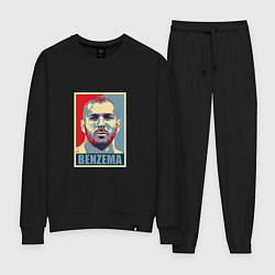 Костюм хлопковый женский Obey - Benzema, цвет: черный