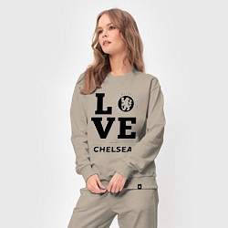 Костюм хлопковый женский Chelsea Love Классика, цвет: миндальный — фото 2