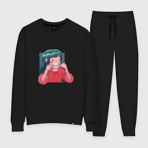 Женский костюм Anime Glitch Girl / Черный – фото 1