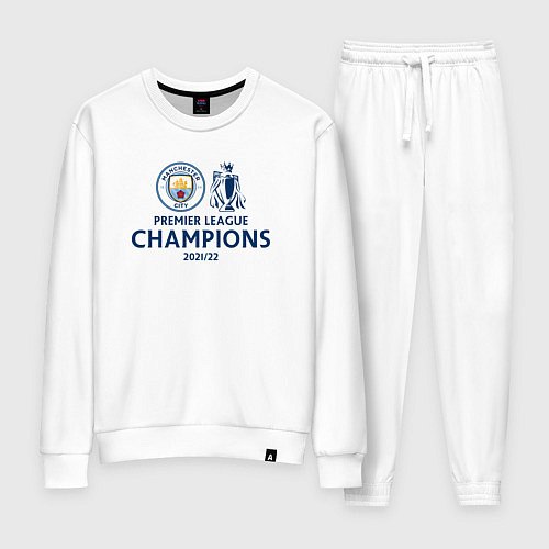 Женский костюм MANCHESTER CITY CHAMPIONS 202122 / Белый – фото 1