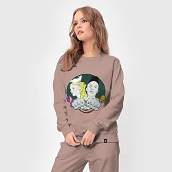 Костюм хлопковый женский Die Antwoord pony, цвет: пыльно-розовый — фото 2