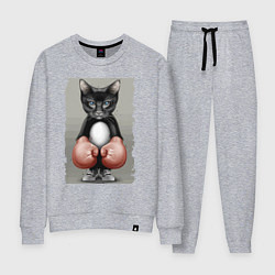 Женский костюм Крутой котяра в боксёрских перчатках Cool cat in b