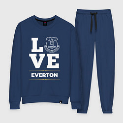 Костюм хлопковый женский Everton Love Classic, цвет: тёмно-синий