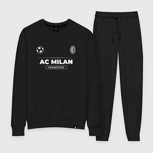 Женский костюм AC Milan Форма Чемпионов / Черный – фото 1