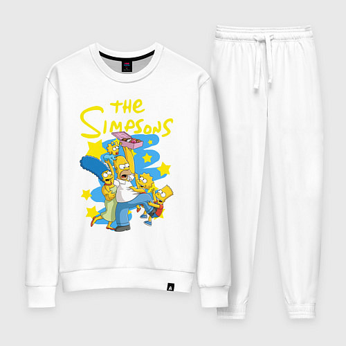 Женский костюм The SimpsonsСемейка Симпсонов / Белый – фото 1