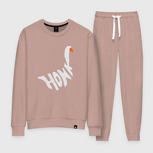 Женский костюм Honk White Гусь Белый / Пыльно-розовый – фото 1