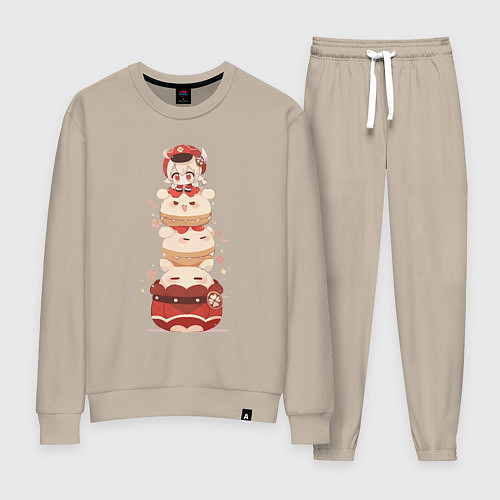 Женский костюм Геншин импакт chibi clee / Миндальный – фото 1