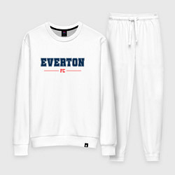Костюм хлопковый женский Everton FC Classic, цвет: белый
