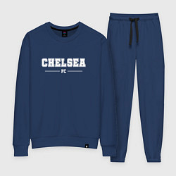 Костюм хлопковый женский Chelsea Football Club Классика, цвет: тёмно-синий