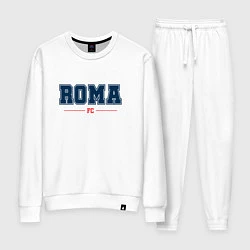 Костюм хлопковый женский Roma FC Classic, цвет: белый