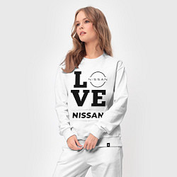 Костюм хлопковый женский Nissan Love Classic, цвет: белый — фото 2