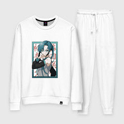Костюм хлопковый женский Hatsune Miku Drain, цвет: белый