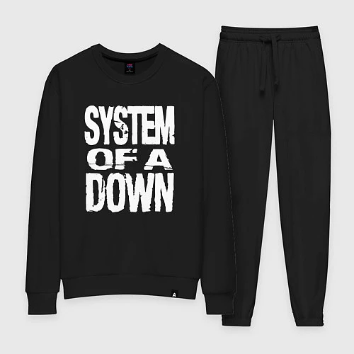 Женский костюм System of a Down логотип / Черный – фото 1