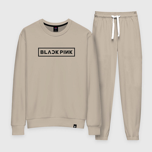 Женский костюм BLACKPINK LOGO / Миндальный – фото 1