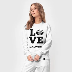 Костюм хлопковый женский Daewoo Love Classic, цвет: белый — фото 2