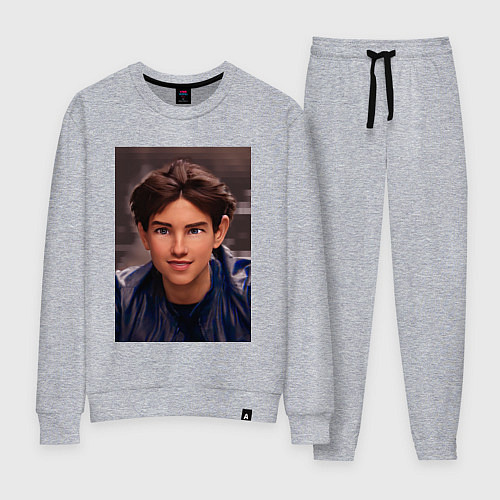 Женский костюм DIGITAL ART МУЛЬТ ТОМ КРУЗ МОТОЦИКЛ / Меланж – фото 1