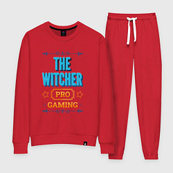 Костюм хлопковый женский Игра The Witcher PRO Gaming, цвет: красный