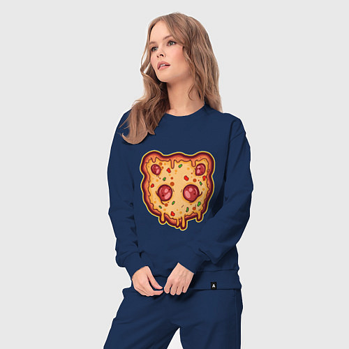 Женский костюм Пицца панда / Тёмно-синий – фото 3