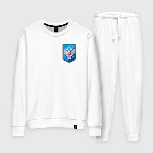 Женский костюм Синий герб России / Белый – фото 1