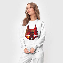 Костюм хлопковый женский Кот из игры Stray, цвет: белый — фото 2