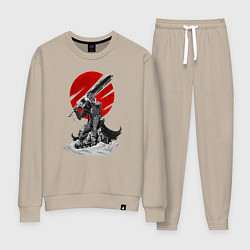 Костюм хлопковый женский Guts the Black Swordsman, цвет: миндальный