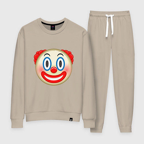 Женский костюм Эмодзи Клоун / Миндальный – фото 1