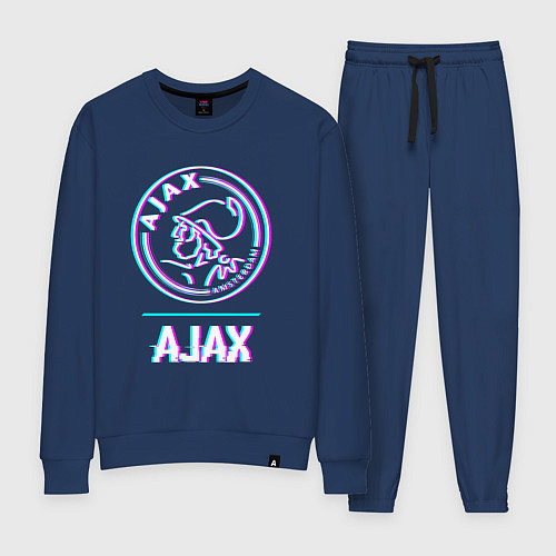 Женский костюм Ajax FC в стиле glitch / Тёмно-синий – фото 1