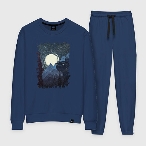 Женский костюм Джип и пропасть / Тёмно-синий – фото 1