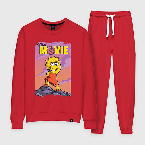 Женский костюм Lisa Simpson смотрит в даль - movie / Красный – фото 1