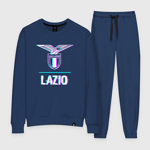 Женский костюм Lazio FC в стиле glitch / Тёмно-синий – фото 1