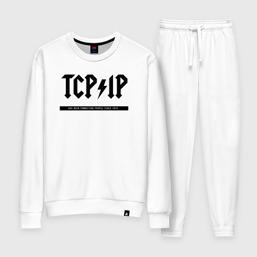 Женский костюм TCPIP Connecting people since 1972 / Белый – фото 1