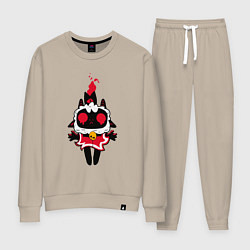 Костюм хлопковый женский Воскресшая овечка - Cult of the lamb, цвет: миндальный