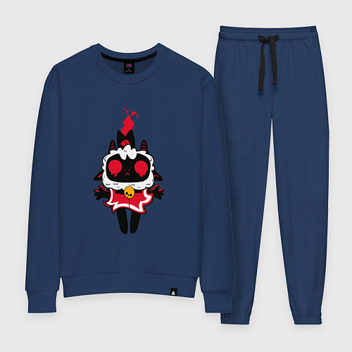 Женский костюм Воскресшая овечка - Cult of the lamb / Тёмно-синий – фото 1